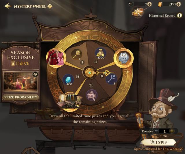 Mystery Wheel Items